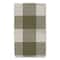 Our Cozy Kitchen Green Buffalo Check Tea Towel - Set of 2
